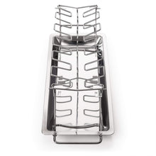 Carica l'immagine nel visualizzatore di Gallery, Blumtal Supporto Pollo Arrosto Forno, Supporto Cosce e Alette di Pollo in Acciaio Inox, Supporto Pollo BBQ Griglia