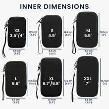 Carica l'immagine nel visualizzatore di Gallery, kwmobile Custodia in Neoprene con Zip per Smartphone L - 6,5" - Astuccio Portacellulare a Sacchetto con Cerniera - Borsa