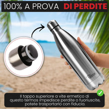 Carica l'immagine nel visualizzatore di Gallery, OTTO KONING Borraccia Termica 1 Litro Acciaio Inox, Doppia Parete