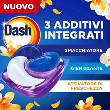 Carica l'immagine nel visualizzatore di Gallery, Dash Power Pods Detersivo Lavatrice In Capsule, 114 Lavaggi (38x3), Freschezza Di Lenor, Oro e Fiori di Vaniglia, Fresch