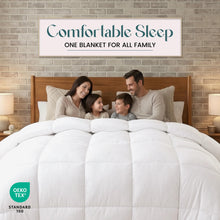 Carica l'immagine nel visualizzatore di Gallery, Piumino Caldo Utopia Bedding per Letto Singolo, 135x200 cm, Bianco