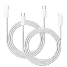 Carica l'immagine nel visualizzatore di Gallery, Cavo iPhone 18 17 16 15 Ricarica Rapida 1M 2Pezzi, 60W Nylon Cavo USB C USB C Apple Cavo USB Type-C Ricarica Rapida per 