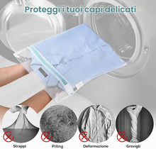 Carica l'immagine nel visualizzatore di Gallery, OTraki 2 Pezzi Sacchetti Lavatrice 30 x 40CM, Retina per Lavatrice con Cerniera Nascosta, Extra Large Sacchetti Lavatrice Biancheria, Riutilizzabile, Sacchetto Lavatrice per Delicati, Camicia, Calzini