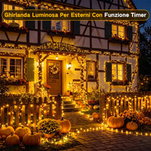 Carica l'immagine nel visualizzatore di Gallery, Luci Albero di Natale Esterno Bianco Caldo, 30M 230 LED Catena Luminosa