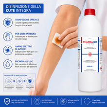 Carica l'immagine nel visualizzatore di Gallery, AIESI® Disinfettante a base di iodopovidone 10% (1000 ml) per cute integra PHARMAIOD