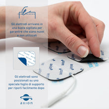 Carica l'immagine nel visualizzatore di Gallery, axion® 16 Elettrodi TENS EMS 5 x 5 cm | Connettore a Pin da 2 mm