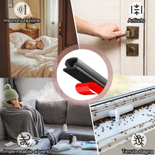 Carica l'immagine nel visualizzatore di Gallery, Guarnizione Adesiva per Finestre e Porte - Isolamento Termico e Acustico, Anti-Spifferi, Facile Applicazione, Resistente