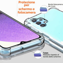 Carica l'immagine nel visualizzatore di Gallery, Ferilinso Cover per Samsung Galaxy A32 5G / M32 5G + 2 Pezzi Pellicola Protettiva Vetro Temperato [Transparente TPU Cust