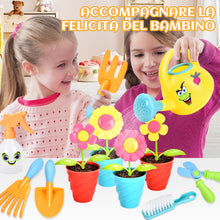 Carica l'immagine nel visualizzatore di Gallery, Aragallant Giocattoli Attrezzi Giardinaggio per Bambini, Kit Giardinaggio Bambini con Rastrello Paletta Annaffiatoio Sec