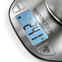Carica l'immagine nel visualizzatore di Gallery, Boston Tech Bilancia Cucina Digitale con Ciotola Rimovibile in Acciaio Inox, Bilancia da Cucina 5 kg/1 g, Display LCD Re