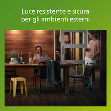 Carica l'immagine nel visualizzatore di Gallery, PHILIPS Creek Lampada da parete LED E27 per esterno, Alluminio, Nero