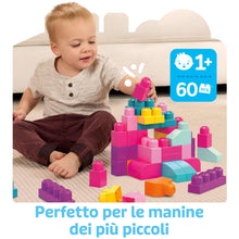 Carica l'immagine nel visualizzatore di Gallery, MEGA BLOKS Sacca Eco 60 Blocchi First Builders™ Rosa