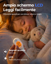 Carica l'immagine nel visualizzatore di Gallery, Termometro digitale per adulti e bambini, misurazione 7S con grande LCD