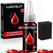 Carica l'immagine nel visualizzatore di Gallery, Sangue Finto Lavabile Trucchi Halloween Viso Make up Kit