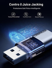 Carica l'immagine nel visualizzatore di Gallery, JSAUX blocco dati USB e USB C, solo ricarica, confezione da 4, grigio