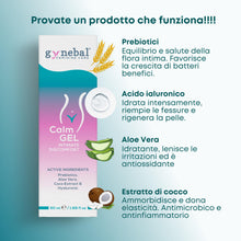 Carica l'immagine nel visualizzatore di Gallery, GYNEBAL CALM Gel Intimo con PREBIOTICI – Gel Idratante per Secchezza Vaginale, Prurito e Disagio – Supporta la Flora Vag