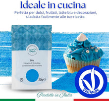 Carica l'immagine nel visualizzatore di Gallery, Severino Becagli Spirulina Blu in Polvere, Colorante Alimentare Naturale