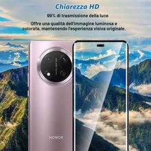 Carica l'immagine nel visualizzatore di Gallery, 2 Pezzi 3D Vetro Temperato per Honor Magic 7 Lite 5G Pellicola Prottetiva,Anti Graffio,Copertura Completa,Anti-Impronte 