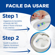 Carica l'immagine nel visualizzatore di Gallery, Bref WC Power Activ Active Pine Detergente WC profumatore 6 pezzi