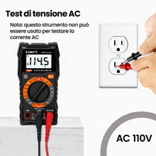 Carica l'immagine nel visualizzatore di Gallery, Multimetro Digitale KAIWEETS Tester Portatile MINI TRMS 2000 Conta Tensione CA CC/Corrente CC/Resistenza/Continuità/Diod