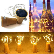 Carica l'immagine nel visualizzatore di Gallery, Solare Luci Stringa per Bottiglia di Vino, ALED LIGHT 10 Pack Bianco Caldo Luci Solari Lights LED Lampade Filo di Rame C