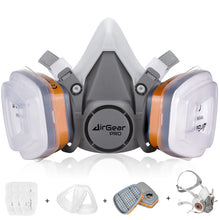 Carica l'immagine nel visualizzatore di Gallery, AirGearPro M-500 A1P2 Maschera Antigas Antipolvere Riutilizzabile
