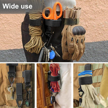 Carica l'immagine nel visualizzatore di Gallery, 2 Pezzi portaguanti cinturone, Nylon Guanto Supporto Clip per Guanti Gancio in Nylon, Porta Guanti Cinturone Fibbia, Fer