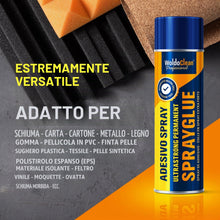 Carica l'immagine nel visualizzatore di Gallery, WoldoClean Colla Spray Cielo Auto Tessuti 500 ml - Tappezzeria, Gommapiuma