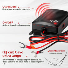 Carica l'immagine nel visualizzatore di Gallery, Ultrasuoni per Topi per Auto 12V – Repellente Ultrasuoni con Connessione Diretta alla Batteria dell'Auto e Funzionamento