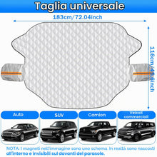 Carica l'immagine nel visualizzatore di Gallery, Feebee Copertura Parabrezza Auto Antighiaccio Inverno, Magnetico Copri Telo Esterno Parabrezza Anteriore di Macchina, Pr