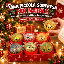 Carica l'immagine nel visualizzatore di Gallery, Squishy Squeeze Toy, Squishy Natalizio Glitter con Luci, Giocattolo Antistress da Schiacciare con Corna di Renna, Per Ca
