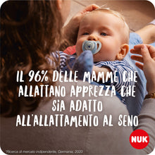 Carica l'immagine nel visualizzatore di Gallery, NUK Star Day &amp; Night ciuccio | 18-36 mesi | Calma il 99% dei bambini | Succhietti in silicone senza BPA | Glow-In-The-Da