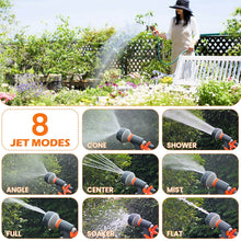 Carica l'immagine nel visualizzatore di Gallery, Pistola Irrigazione Giardino, Pistola Multifunzione con Flusso D'Acqua Controllabile, Acqua a Spruzzo con 8 Modalità Reg