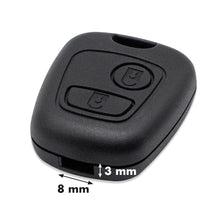 Carica l'immagine nel visualizzatore di Gallery, Lage Guscio per Chiave compatibile con Peugeot 106, 107, 206, 207, 208, 407, Citroen C1 C2 C3 C4 C5 Xsara Picasso Saxo T