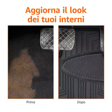 Carica l'immagine nel visualizzatore di Gallery, Amazon Basics 4 unità tappetini in gomma per auto, SUV, camion, per tutte le stagioni, nero