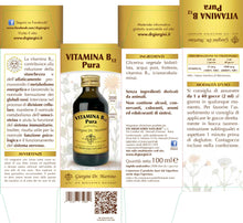 Carica l'immagine nel visualizzatore di Gallery, Dr Giorgini Vitamina B12 Pura, Liquido Analcoolico - 100 ml
