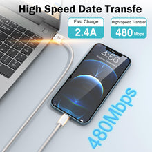 Carica l'immagine nel visualizzatore di Gallery, Cavo iPhone [2Pezzi/1M] Certificato MFi Cavo Lightning per iPhone 14 13 12