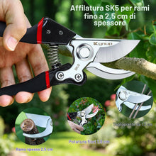 Carica l'immagine nel visualizzatore di Gallery, Kynup Forbici Potatura da Giardinaggio Professionali