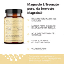 Carica l'immagine nel visualizzatore di Gallery, NOVIQA Magnesio L-Treonato Magtein® 2000 mg, 60 Compresse, Integratore Magtein Magnesio Treonato Puro ad Alta Biodisponi