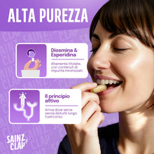 Carica l'immagine nel visualizzatore di Gallery, SainzClap® Integratore Triade Diosmina Esperidina Vitamina C, 30 Capsule