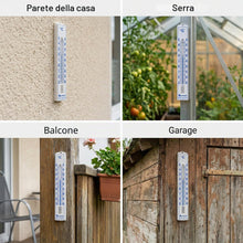 Carica l'immagine nel visualizzatore di Gallery, Lantelme Set di 3 termometri da giardino, temperatura + – 50 °C, lunghezza 17 cm, resistente alle intemperie, analogici,