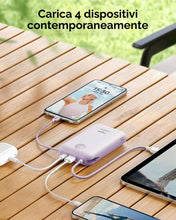 Carica l'immagine nel visualizzatore di Gallery, VIYISI Power Bank 20000mAh Caricatore Portatile 30W con Cavi Integrati