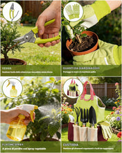 Carica l'immagine nel visualizzatore di Gallery, Set di attrezzi da giardinaggio 9 Pezzi kit giardinaggio, Set Giardinaggio Regali da Giardino per donne e uomini, Includ