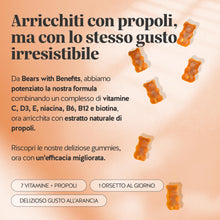 Carica l'immagine nel visualizzatore di Gallery, Bears with Benefits - Gommose Omega 3 DHA - Sistema Immunitario - 30 pezzi