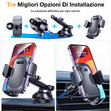 Carica l'immagine nel visualizzatore di Gallery, Coolpow Porta Cellulare Auto [Ventosa Ultra Potente] Supporto Telefono Auto