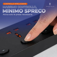 Carica l'immagine nel visualizzatore di Gallery, Multipresa Universale 8 in 1 da Viaggio con 4 Prese Internazionali, 2 USB-A e 2 USB-C, 5 Interruttori Indipendenti, Cavo