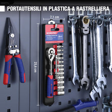 Carica l'immagine nel visualizzatore di Gallery, WORKPRO Set di Chiavie a Cricchetto 1/4", Chiavi a Bussola 72 Denti 14 Pezzi, con Sgancio Rapido e Barra di Estensione