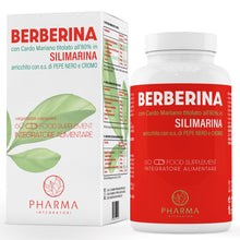 Carica l'immagine nel visualizzatore di Gallery, Berberina 500 mg con Silimarina – Cardo Mariano e Cromo – 60 Capsule