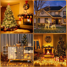 Carica l'immagine nel visualizzatore di Gallery, Luci Albero Di Natale a Batteria, 5M 50 LED Stringa Luci Impermeabile con Scatola Batteria Verde Scuro - 8 Modalità, Tim