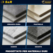 Carica l'immagine nel visualizzatore di Gallery, S&amp;R Disco Diamantato 115 piastrelle. Disco diamantato Gres Porcellanato Piastrelle Ceramica Granito Marmo. Dischi Flessi